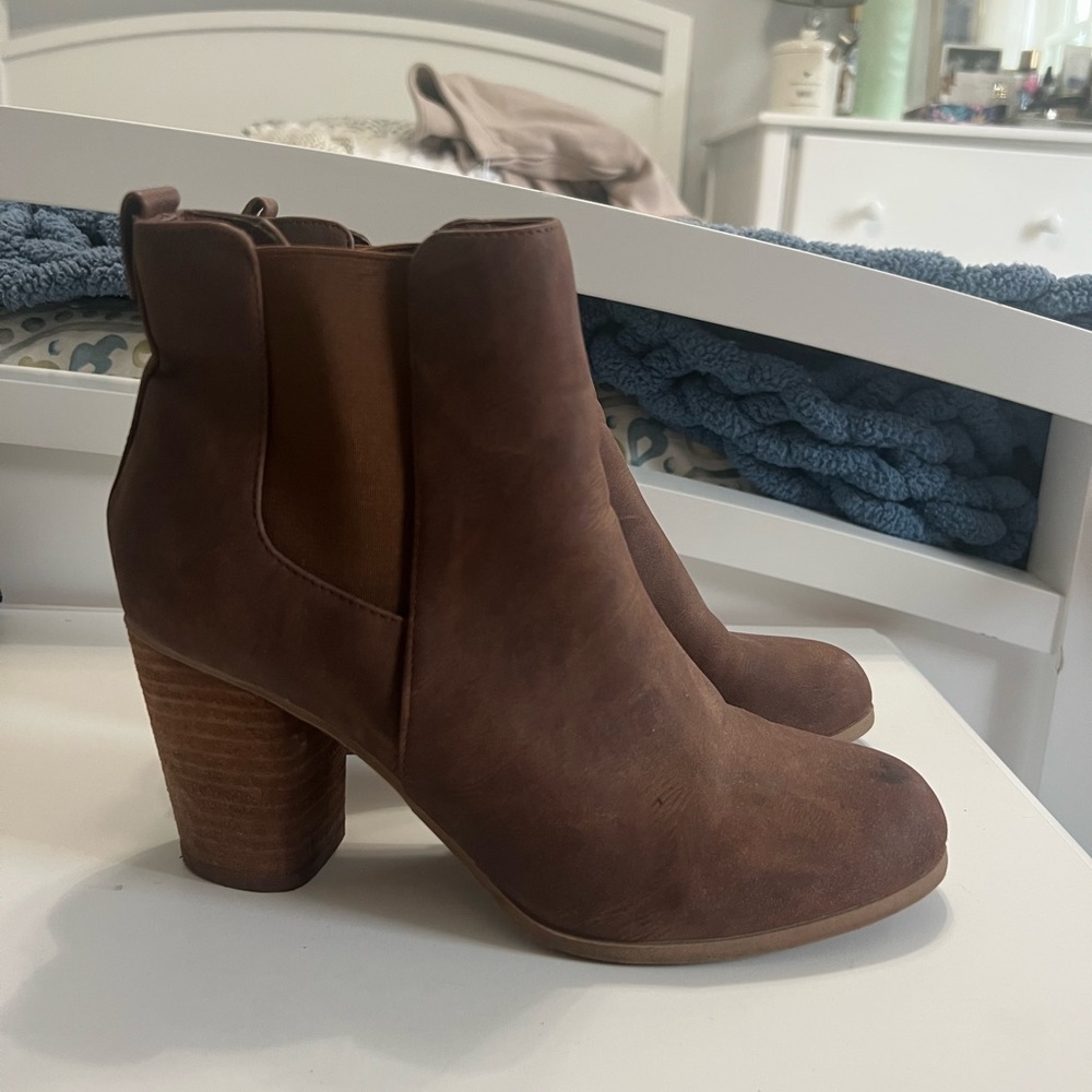 Brown booties